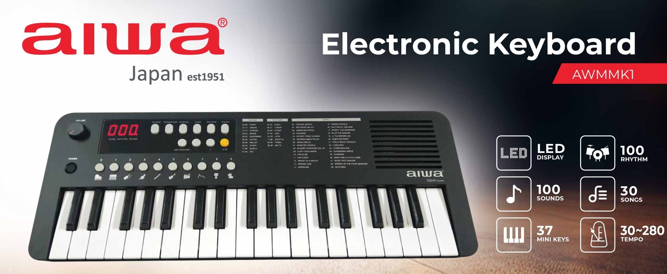 AIWA. KEYBOARD AWMMK1